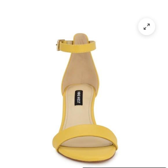 Nine West Pruce Ankle Strap Block Heel Sandals wedding guest shoe - Picture 2 of 5